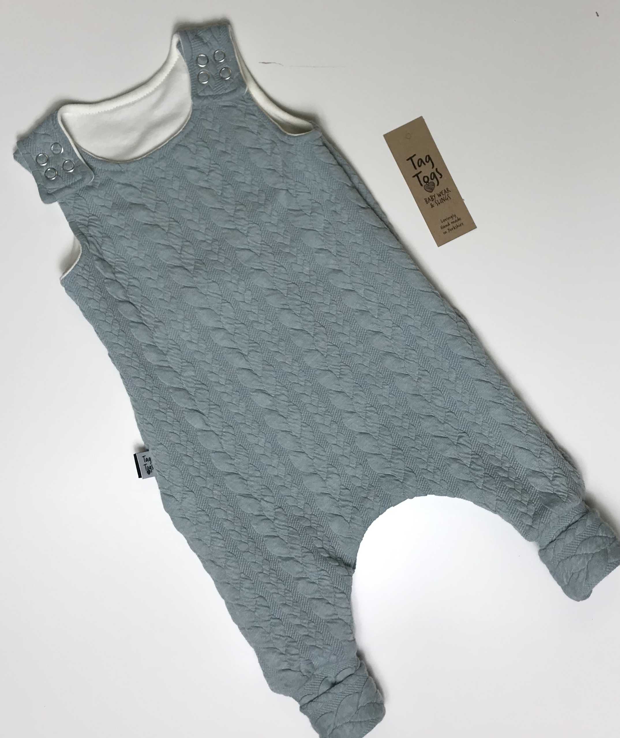 Cable Knit Romper Suit dungarees jersey knit babywear