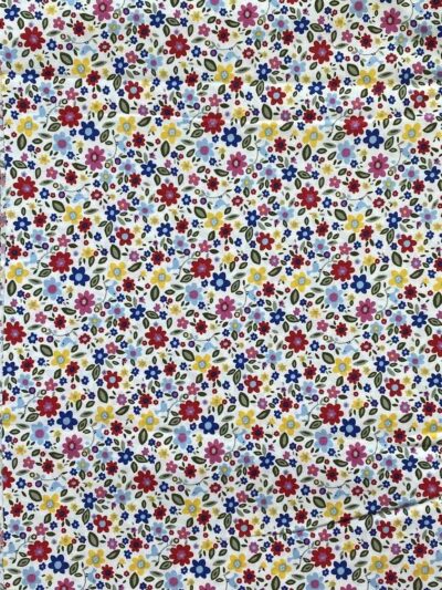 Ditsy Flowers on White