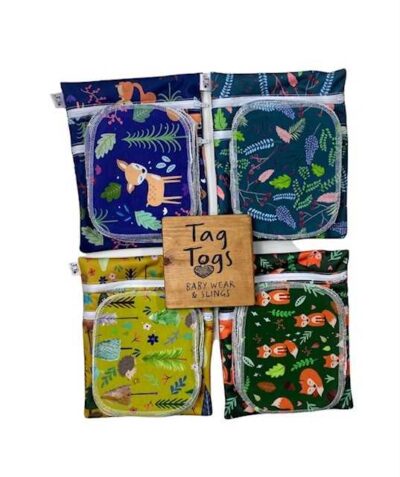 Woodland animals washable wipes and wet bag set - Image 6