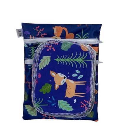 Woodland animals washable wipes and wet bag set - Image 3