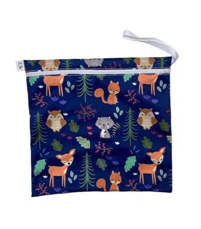 Woodland animals washable wipes and wet bag set - Image 5