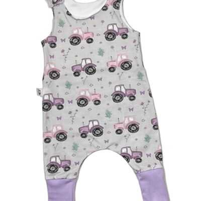 Lilac Tractor Romper