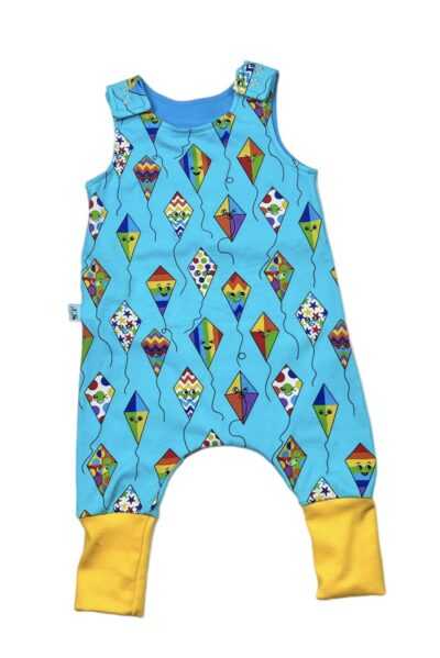 Lets go fly a kite turquoise Romper