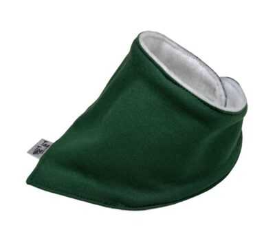 Plain Bottle Green Dribble Bib - Image 5