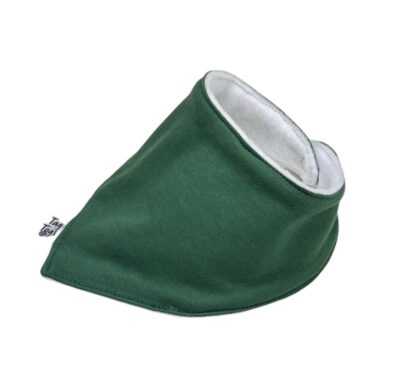 Plain Bottle Green Dribble Bib - Image 4