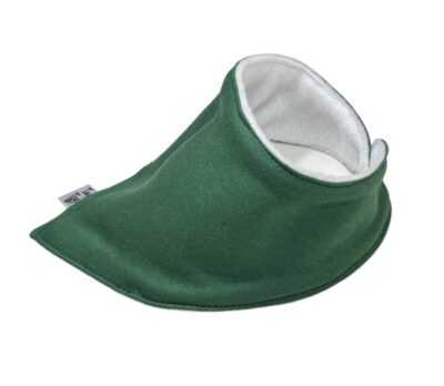 Plain Bottle Green Dribble Bib