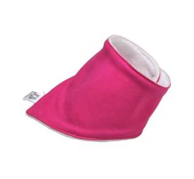 Plain Cerise Pink Dribble Bib - Image 2