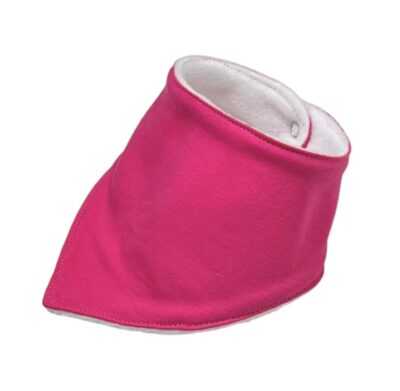 Plain Cerise Pink Dribble Bib