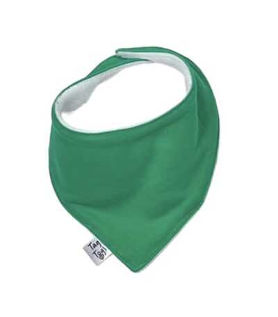 Plain Emerald Dribble Bib - Image 4