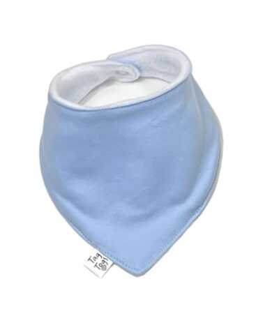 Plain Light Blue Dribble Bib