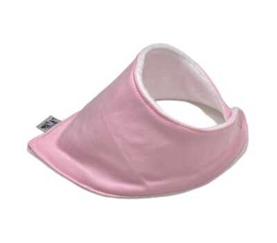 Plain Light Pink Dribble Bib - Image 5