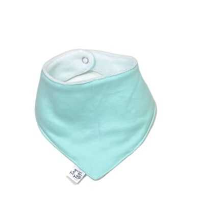Plain Aqua Dribble Bib