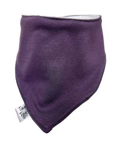 Plain Plum Dribble Bib