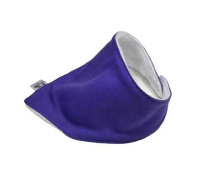 Plain Purple Dribble Bib - Image 3