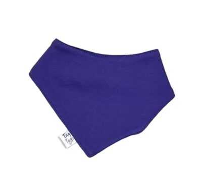 Plain Purple Dribble Bib - Image 2