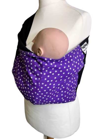 Purple stars pouch sling with accent panel - Image 3