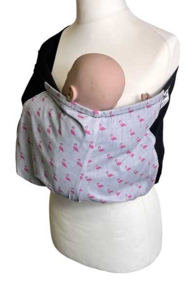 Flamingos pouch sling with accent panel - Image 5